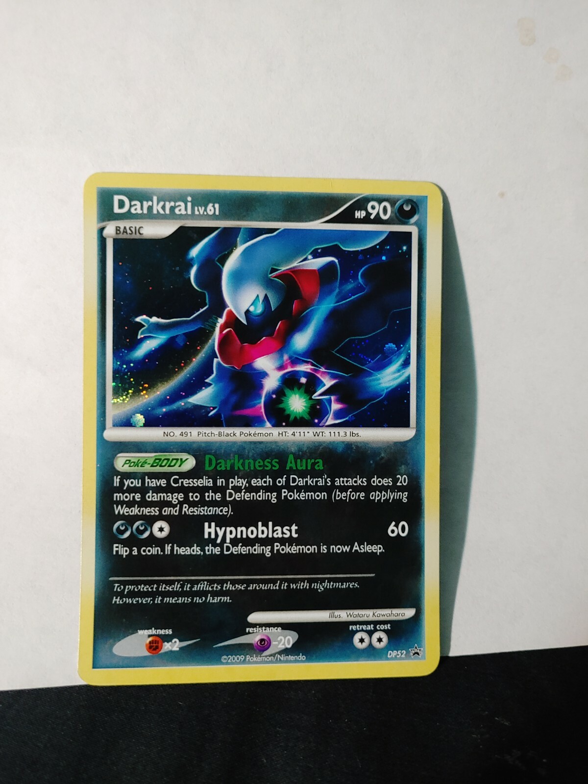 Darkrai DP52 Holo Rare Black Star Promo Pokemon Card 2009