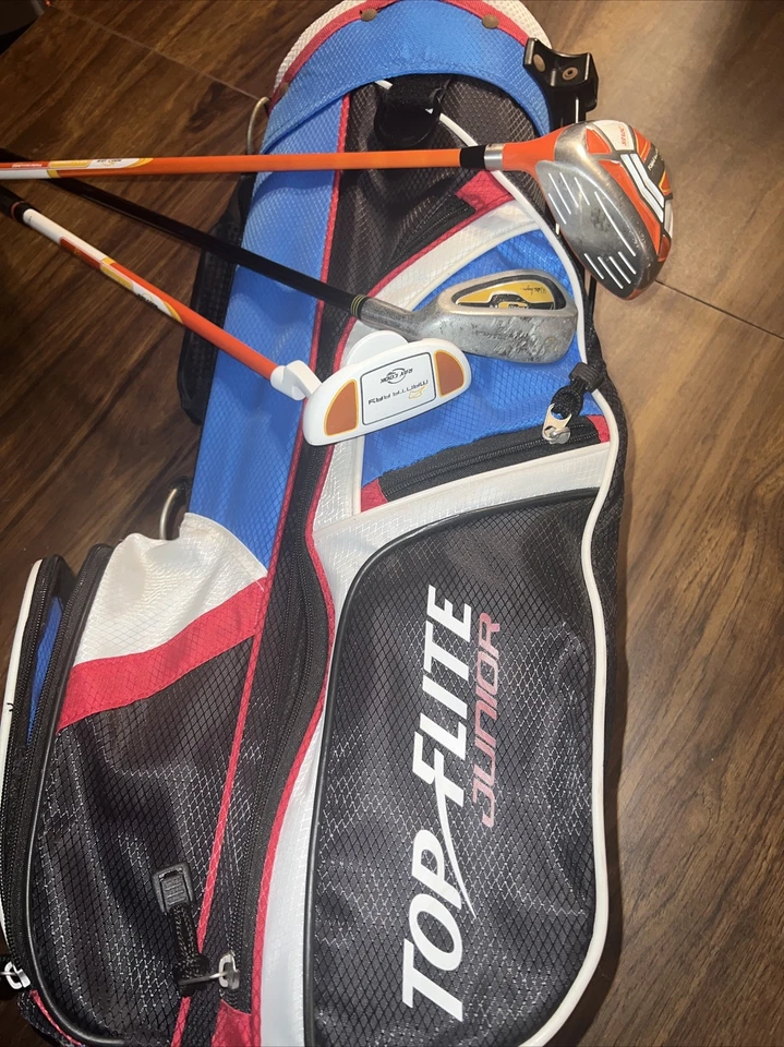 Junior Golf Club Set Top Flight Bag Ray Cook Driver / Putter Manta Ray Iron - Image 3 of 4