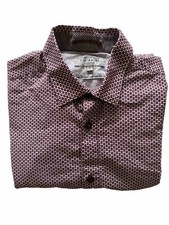 Ted Baker London Long Sleeve Dress Shirt Button Down Collar Men s Medium Red