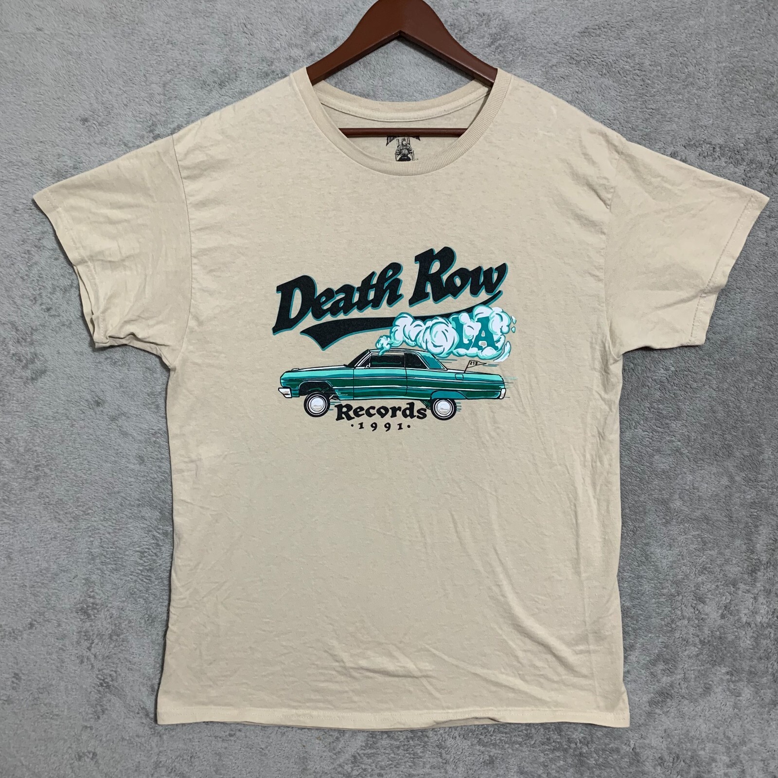 FILA T shirt manica corta grafica Death Row Records Sand Low Rider adulto taglia large
