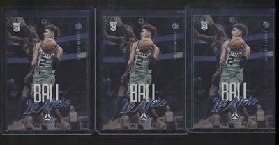 2020-21 CHRONICLES LUMINANCE ROOKIE 3 CT LOT LAMELO BALL HORNETS