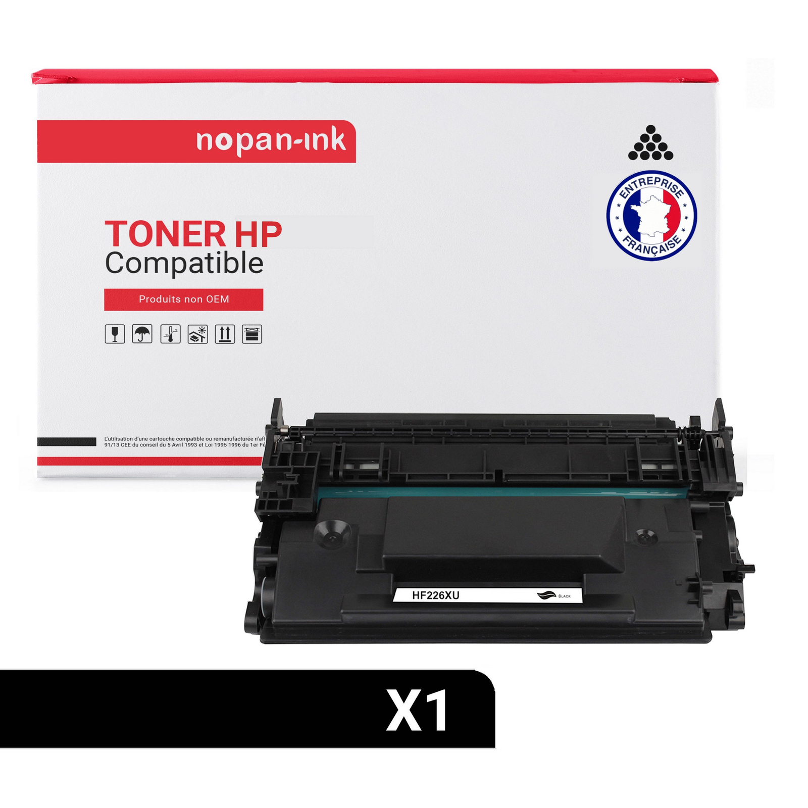 Toner CF226X noir compatible HP pour stopper les impressions pâles et les textes illisibles