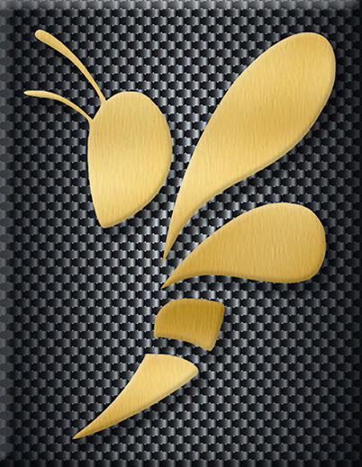 Vespa Emblem Cascade Sticker Logo Vespa Gold