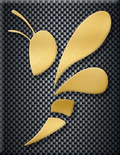 Vespa emblema cascada pegatina logotipo Vespa dorado