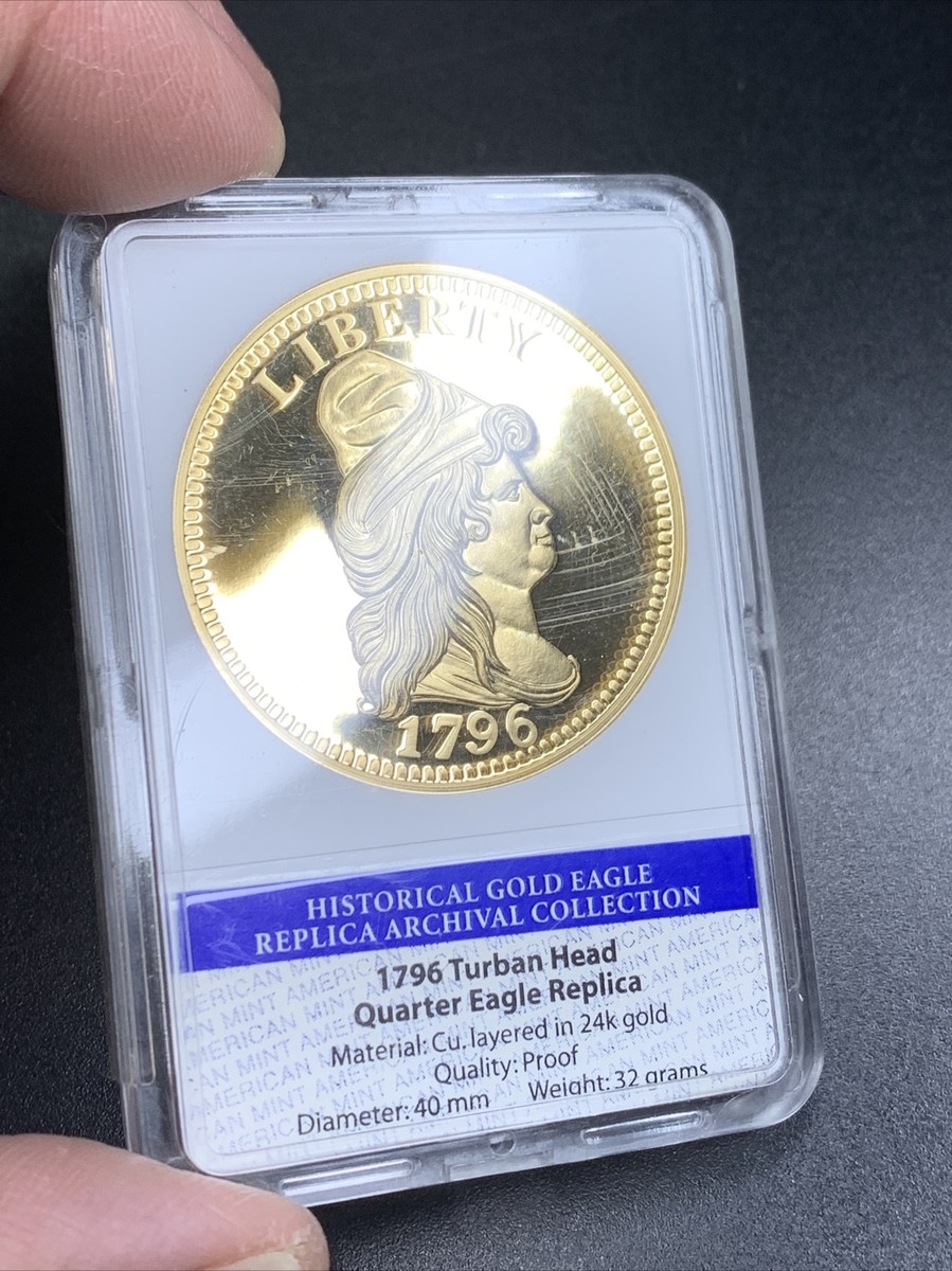 American Mint 1796 Turban Head Gold Eagle REPLICA Reverse Proof