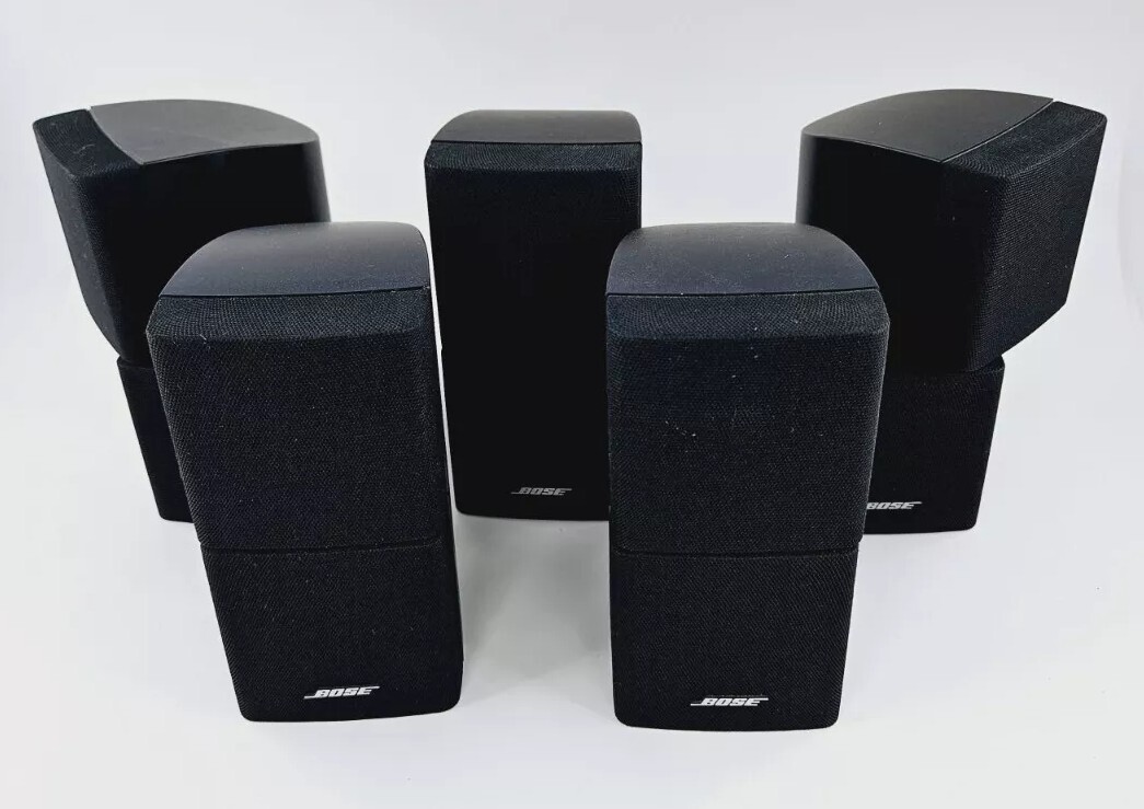Lot of 5 Double Cube Bose Cube Redline Satellite Speakers