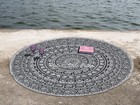Roundie Round Mandala Hippie Indian Tapestry Beach Throw Towel Yoga Mat Bohemian