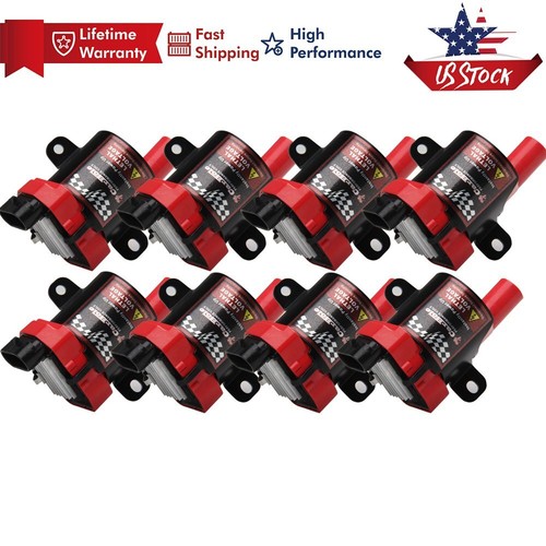 8 Pack D585 Ignition Coils for Chevrolet Silverado GMC Sierra 4.8L 5.3L