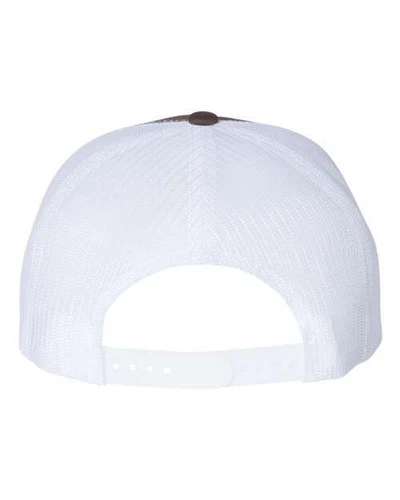 Yupoong 6006 YP Classics 5-Panel Trucker Hat Mesh Back Snapback Flat Bill Cap