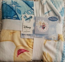 NWT Disney Frozen Anna Elsa 50" X 60" Plush Throw Blanket 49.99