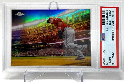 2016 Topps Chrome Mike Trout - PSA 9