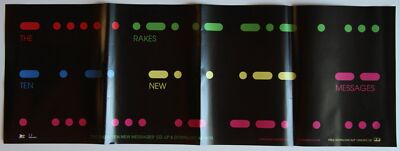 The Rakes - Ten New Messages Rare Promo Poster