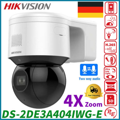 Hikvision DS-2DE3A404IWG-E 4MP 4X Zoom IR PTZ Kamera Mikrofon&Lautsprecher Alarm