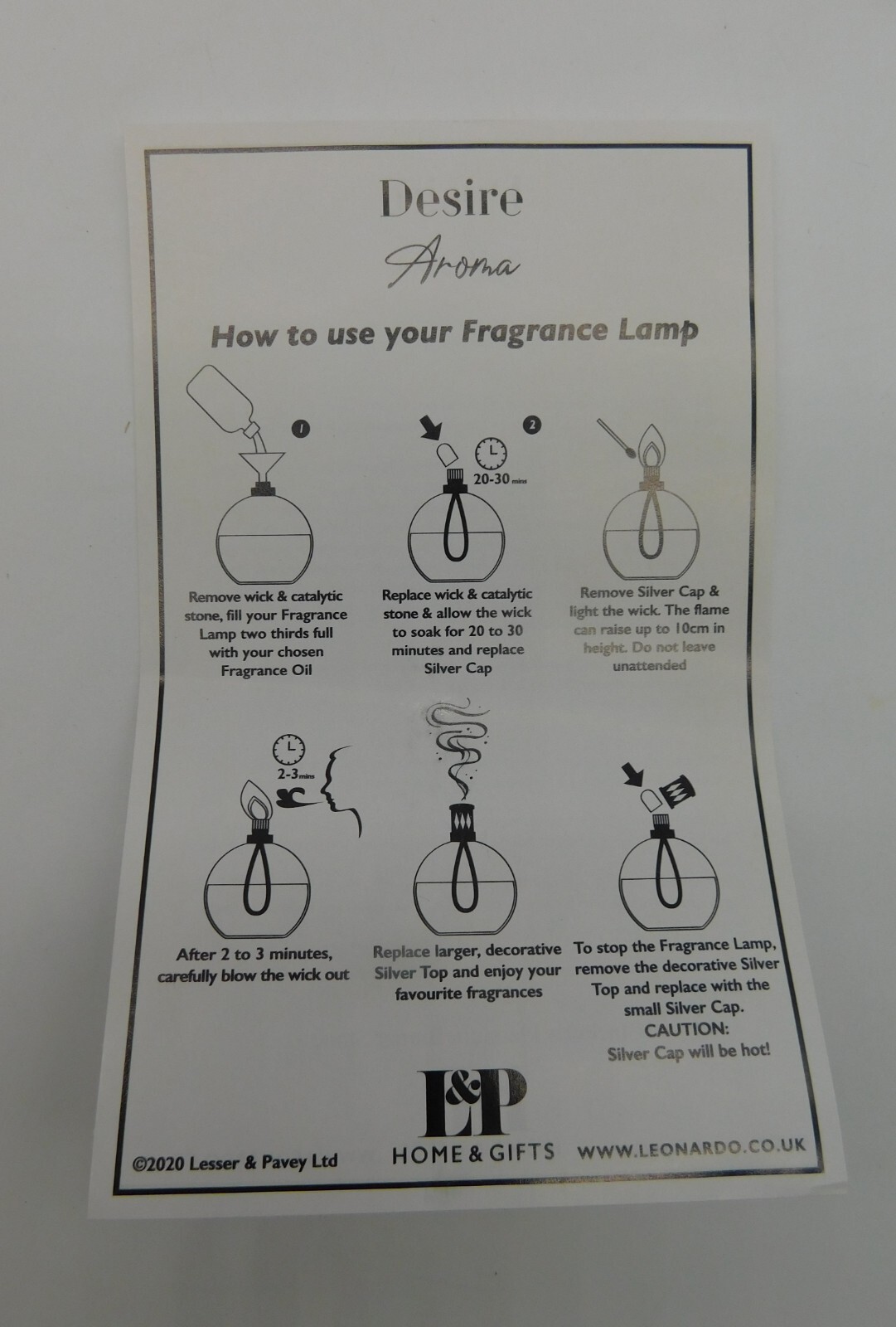 Desire Aroma Fragrance Lamp Crackled Mosaic Glass Oil Burner Diffuser