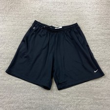 VTG Nike Court Drifit Shorts Medium Black Dazzle Tennis Y2K Federer Nadal 90s
