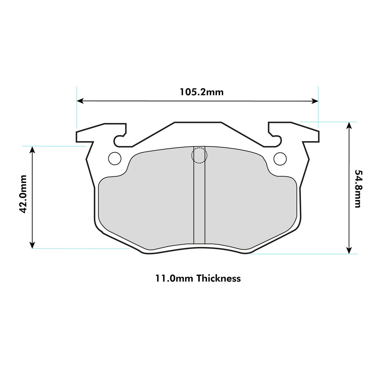 Ferodo DS3000 Rear Brake Pads For Renault 19 1.4 Chamade 1988>1996 - FCP558R