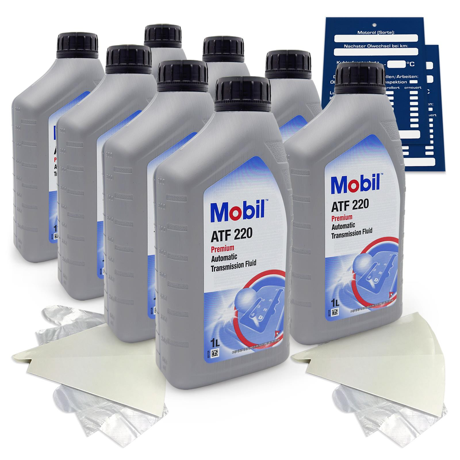 8 Litre Mobil Atf 220 Premium Automatic Transmission Oil Dexron II D' MB 236.7