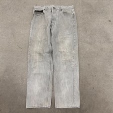 VTG USA MADE Levi's 501 Straight Leg Jeans Mens 36x30 Gray Denim Medium Wash