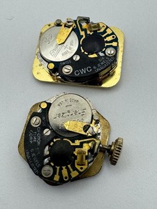 Pair ETA 977.001 Quartz Watch Movements Untested For Parts Or Repair