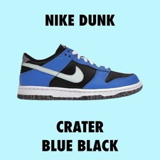 Nike Dunk Low SE GS Crater Blue Black Athletic Shoes Size 6.5 Youth DR0165-001