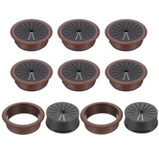 50mm Desk Grommet,8pcs Desk Cord Hole Cover Cable Hole Grommet Round, Brown