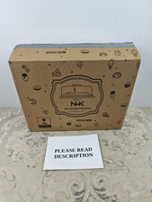 NWK 3-in-1 Cake Stand with Lid Rustic Acacia Wooden Cake Plate (READ)