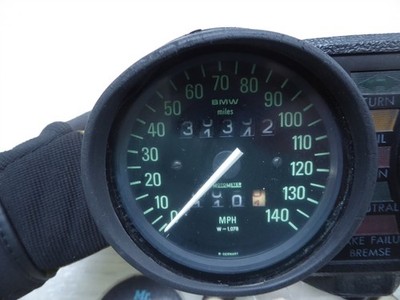 1979 BMW R100 RT Airhead S21074. gauge cluster speedometer
