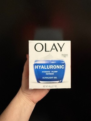 Olay Hyaluronic Ultralight Gel Hydrate Plump Refresh Fragrance Free 1.7 Oz - New