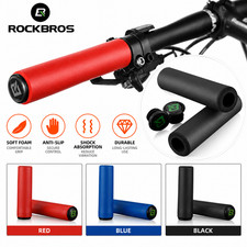 ROCKBROS MTB Bike Grips Silicone Sponge Handlebar Grips Non-Slip Ultralight Pair