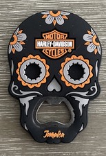 Harley Davidson Skull Refrigerator Magnet  Bottle Opener - JAMAICA