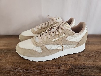 Reebok Classic Leather [100075002] Mens US 10.5 Casual Shoes Oat/Alabaster/Chalk