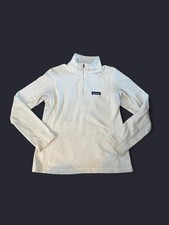 Patagonia Women  s White 1/4 Zip Micro-D Fleece Pullover Jacker Size Small