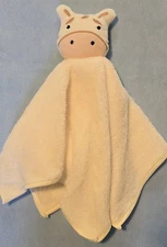 Greenbrier International Inc Cream Horse Plush Baby Lovey Security Blanket