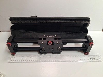 Andoer Compact Video Camera Track Slider Belt-Driven Slider Rail w/ Padded Case