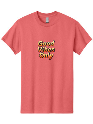 Good-Vibes-Only-6 Mens Graphic Tee, 100% Cotton, Casual Summer Wear