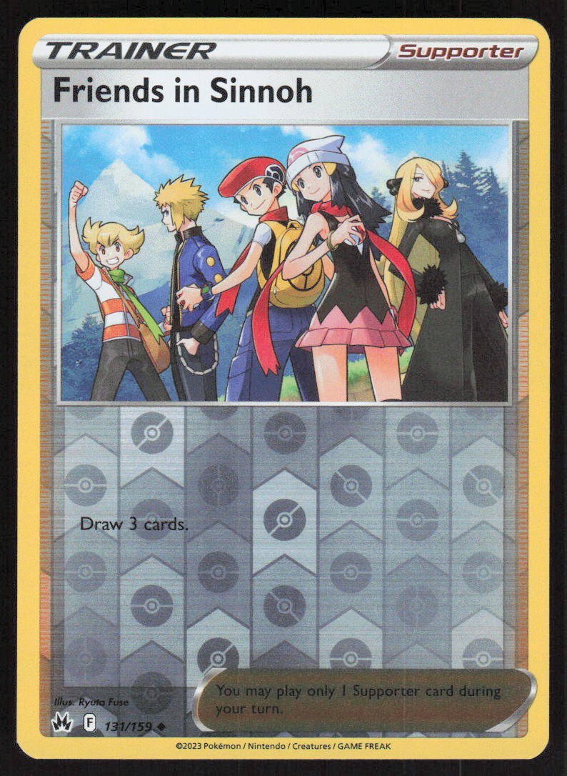 Friends in Sinnoh Reverse Holo 131/159 LP Crown Zenith Pokemon Card
