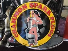 VINTAGE PORCELAIN 1961 CHAMPION SPARK PLUGS DISPLAY SIGN Harley Ford Chevy Dodge