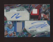2023 Spectra Psychedelic Bijan Robinson Jahmyr Gibbs RPA RC Patches AUTO's 5