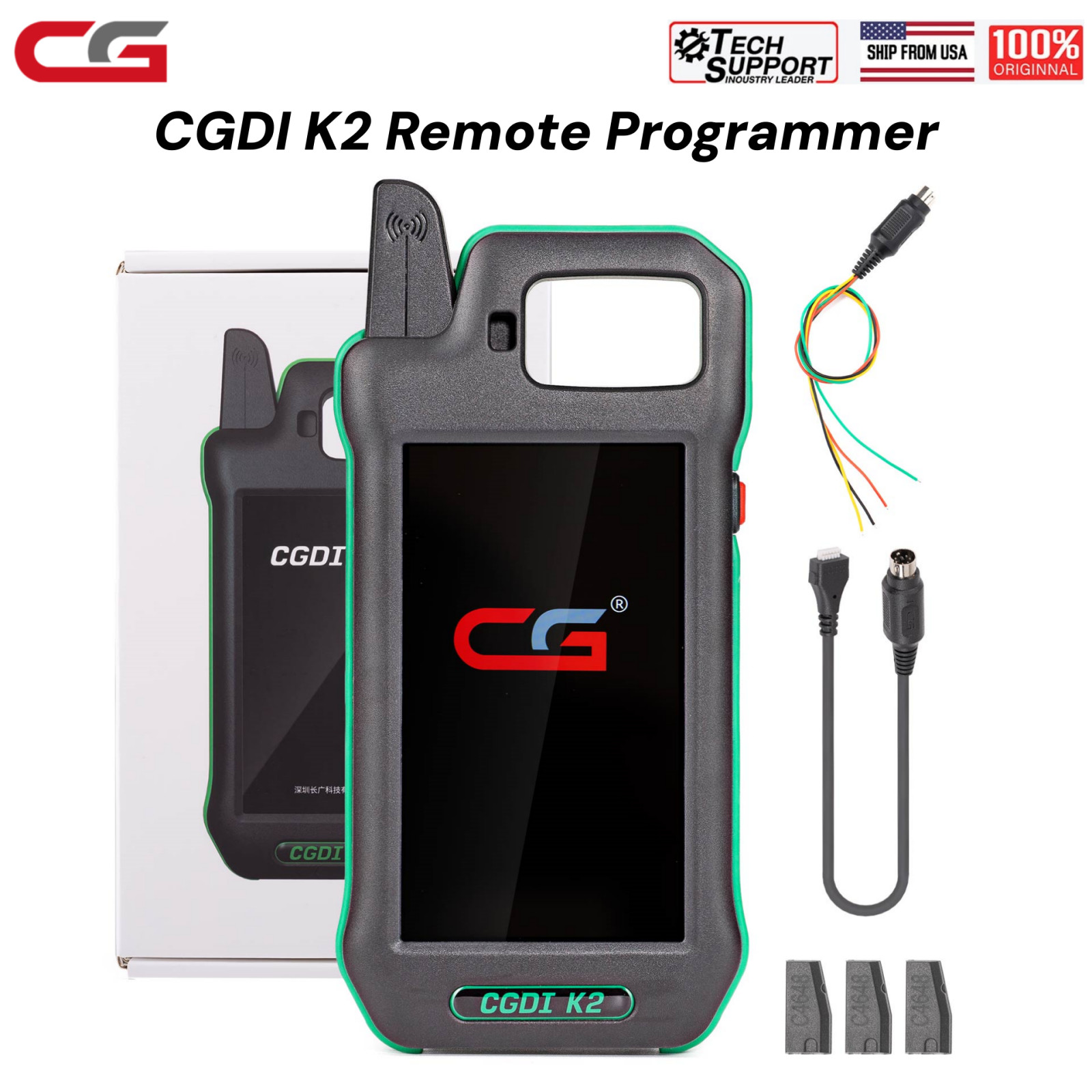 CGDI K2 Remote Key Progarmmer With 3 pcs C4648 Super Chips F