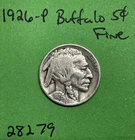 1926 Buffalo 🦬 Indian Head Nickel 5c Fine