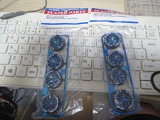 New Blue Plated Y-Spoke Wheels & Low Profile Tires 2 Pack Set Mini 4WD