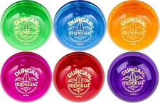 Duncan Imperial Yo-Yo Six Pack - Green, Blue, Orange, Fuschia, Red, Purple 