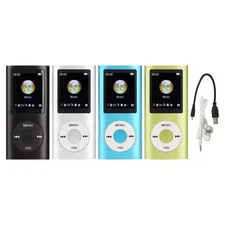Slim MP3 Player 1.8" LCD Screen HiFi Lossless Sound Music Player Portable USB