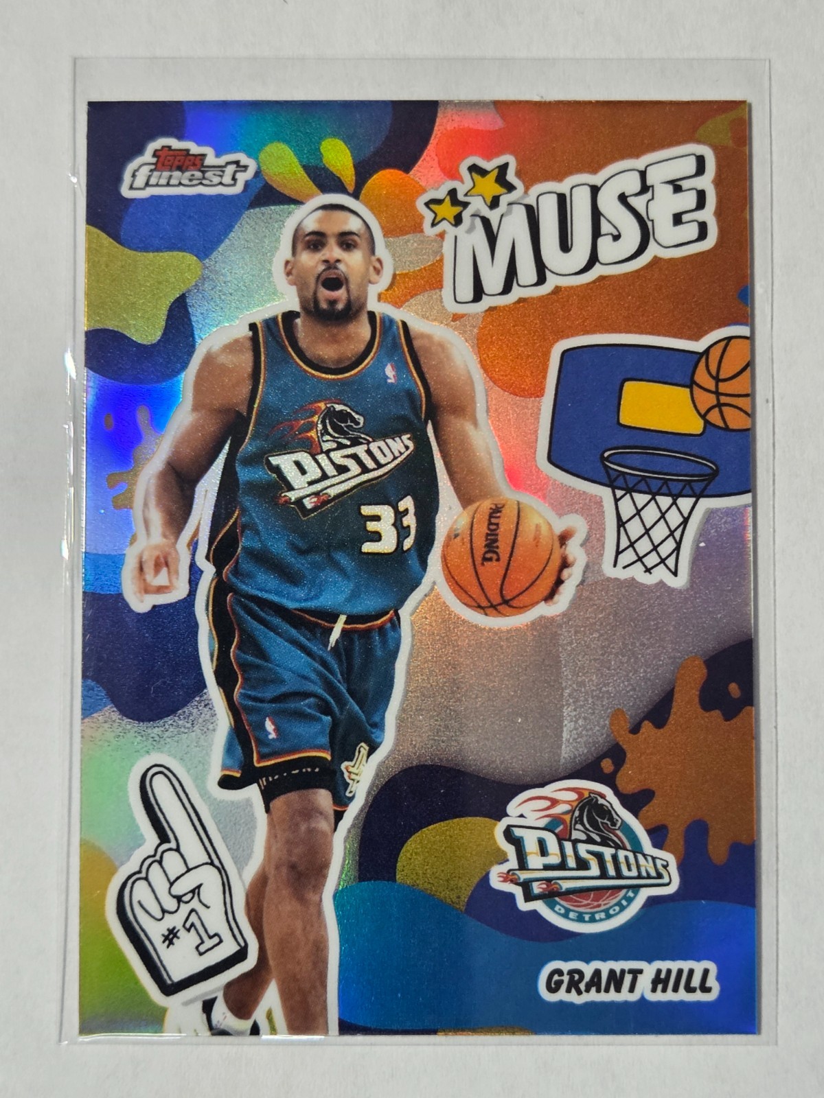 🔥🏀 2025-26 Topps Finest Muse Grant Hill Refractor Detroit Pistons