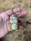 Vntg 1999 Burger King Cubone Keychain Zipper Pull Pokemon Kids Meal Plastic Toy
