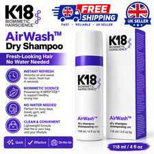 k18 Airwash Dry Shampoo 118ml Sealed New UK
