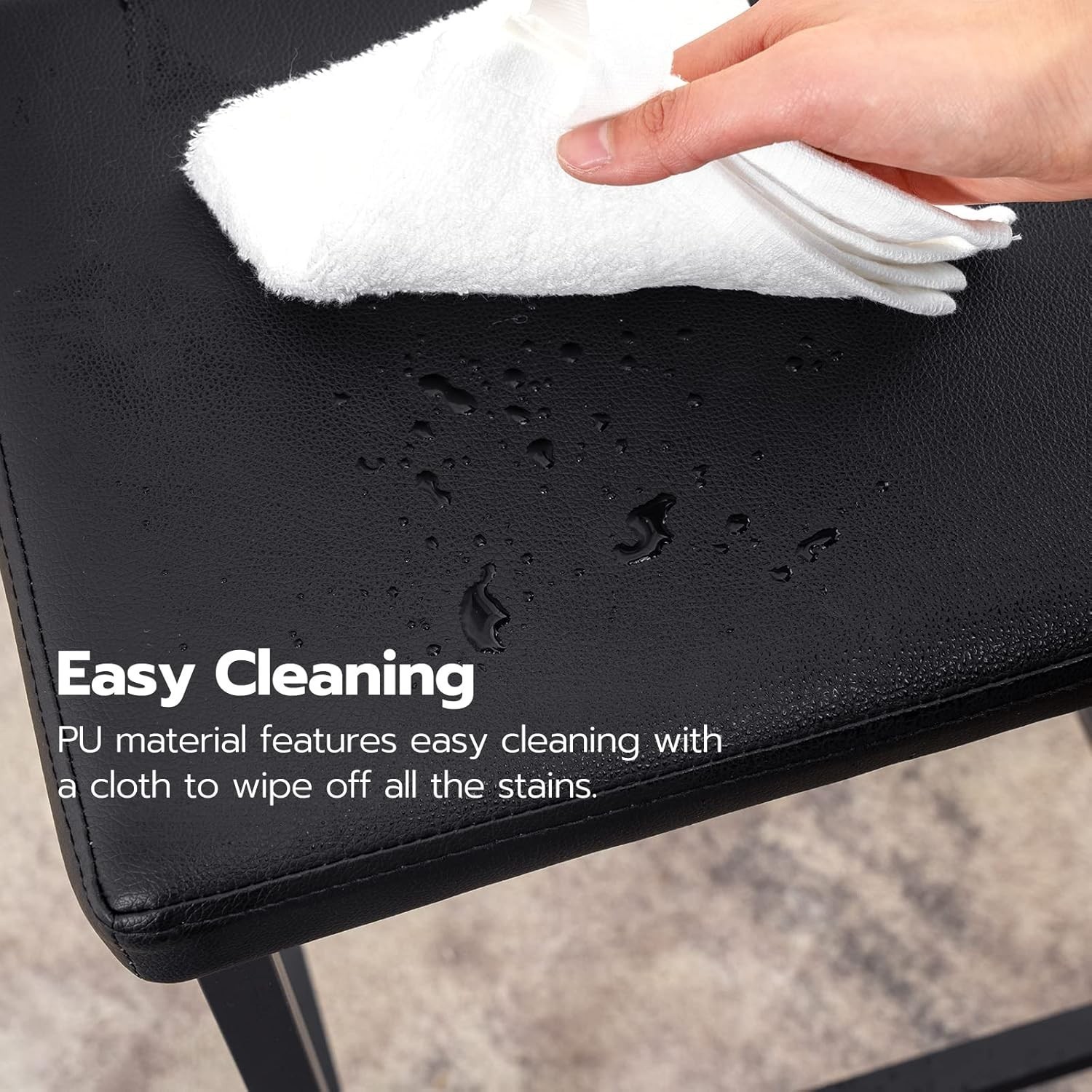 HOOBRO Bar Stools Set of 2 Bar Chairs 24.8" Height Stools Kitchen Stools