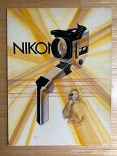 Vintage Original Artwork Illustration Advertising Nikon camera video photo OOAK