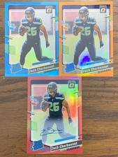 2023 Donruss Optic Zach Charbonnet (Rc) Red Prizm Auto /75 With /249 And /299