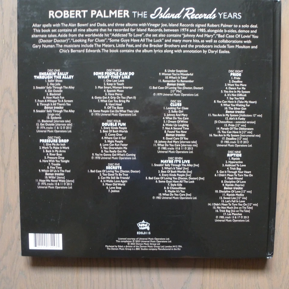 Robert Palmer The Island Records Years 9 CD Boxset - Bild 2 von 4